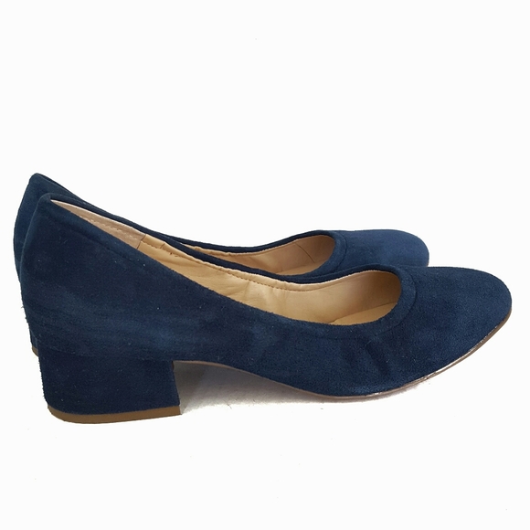 franco sarto blue suede shoes